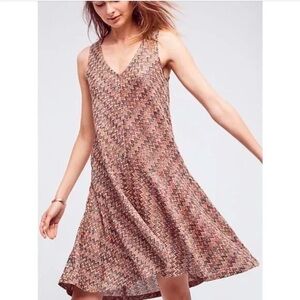 Multicolored chevron knit dress (with slip) from Anthropologie
